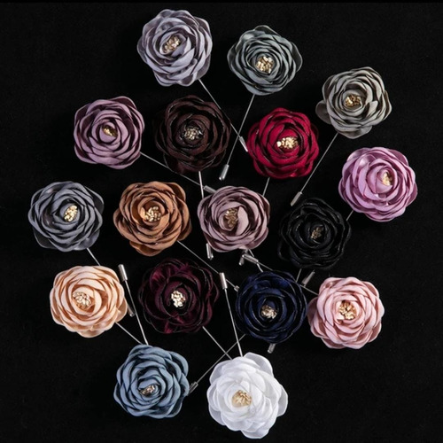 Broche Pin Rosa Para Solapa  Traje Hombres, Ideal Fiestas!!!