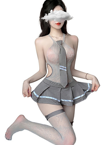 Disfraz Sexy De Colegiala Japonesa Premium Para Mujer, Muñec