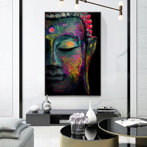 Imagen 1 de 9 de Cuadro-buda 1-moderno,decorativo,120x85cm-16k Resolución