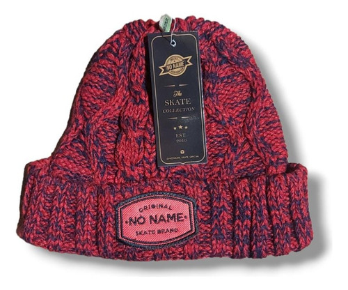 Gorro No Name Beanie Trenzado Big Parche Original Brand