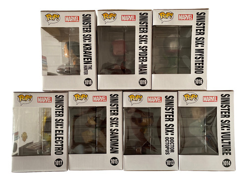 Spiderman Funko Pop Sinister Six Set Completo De 7 Figuras (Usado)