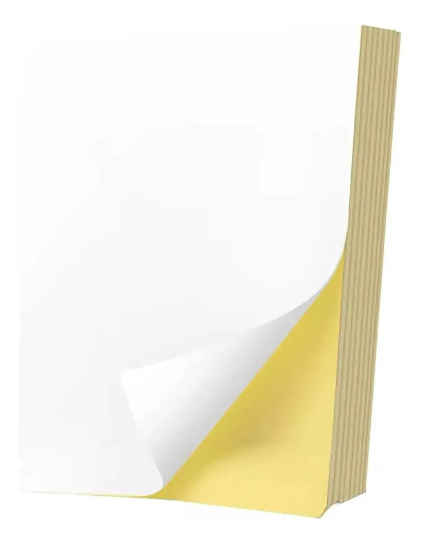 VAKRNY Papel Adhesivo para Etiquetas, 100 Hojas A4 (210x297 mm), Autoadhesivo de Alta Calidad, Compatible con Láser e Inyección de Tinta, Fáciles de Despegar, Blanco Mate
