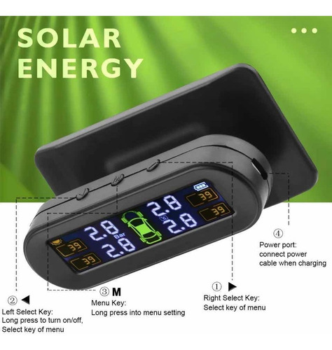 Imagen 4 de 9 de Sensor Presión Aire Neumáticos Solar