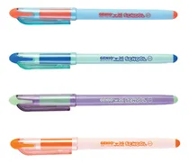 Comprar 4 Lapiceras Roller Gel Borrable Simball Genio 2g School 