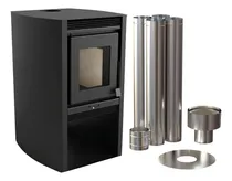 Comprar Calefactor A Leña De Doble Combustión + Kit De Caños, Estufa