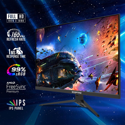 Monitor Para Pc Sceptre, 165 Hz, Hdmi Y Display Port, 27 .