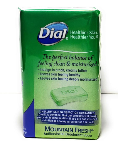 Jabón Desodorante Antibacteriano Dial Mountain Fresh, 113 Ml