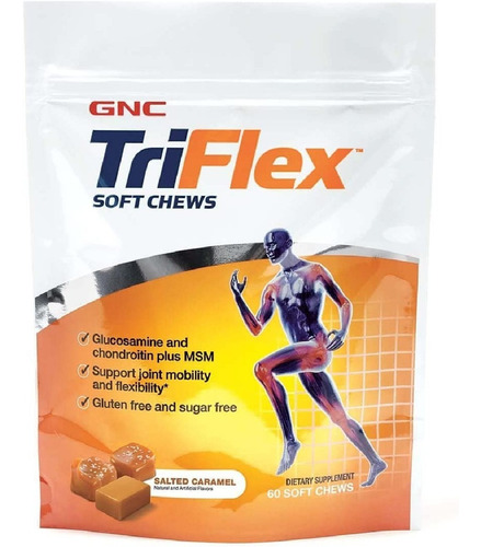 Triflex Soft Chew Gnc 60 Masticables Sabor Caramelo
