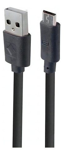 Cable Usb A Micro Usb Redondo 1 M 18-1402 Color Negro