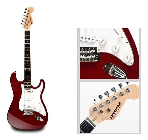 Guitarra Electrica Stratocaster Freeman Rojo