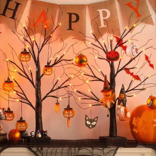 Mini Calabazas Colgantes Otoño Lights4fun Juego De 4 Mini Calabazas De Fieltro Decoración De Otoño Y Set Decorativo Otoño Rústico