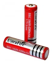 Comprar Pila Bateria De Litio Recargable 18650 Linternas Tactica De 3.7v De 4200 Mah Li-ion Oferta No Es Aa