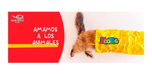 Túnel De Tela Simple Plegable Juguete Gato Zootec Mascotas