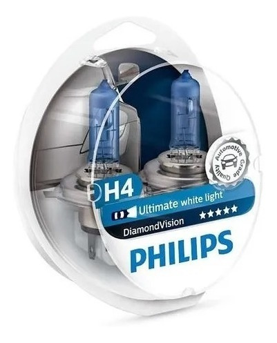 Lamparas Philips Diamond Vision H4 12v 60/55w Pack X2