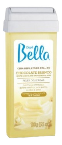 Depil Bella Cera Roll On Chocolate Branco 100g - 1 Unidade