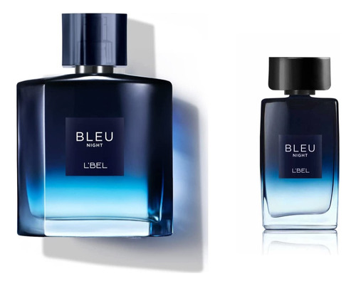 Bleu Intense Night Fragancia Pack De 100 Ml Y 10 Ml L'bel.