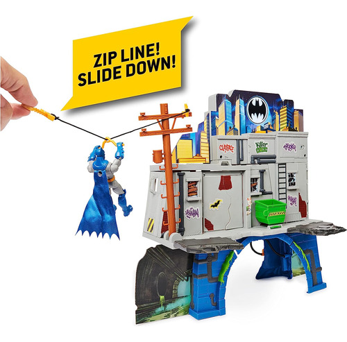 Batman 3-en-1 Batcave Playsate Con Una Exclusiva Figura De A