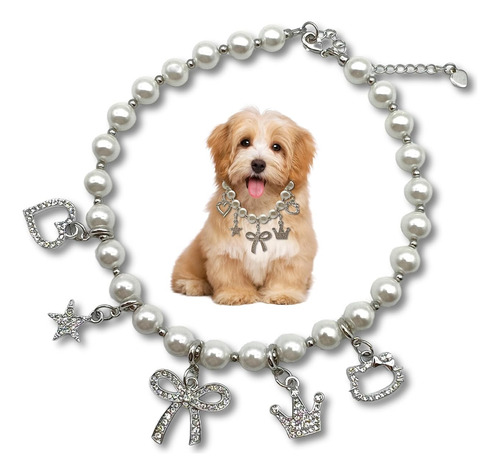 Collar Hecho A Mano Para Gato, Perro, Perla De Concha Y Coll