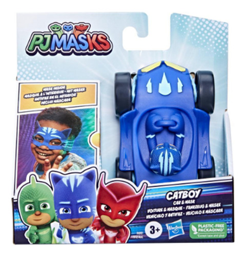 Pj Masks Vehículo Y Antifaz De Catboy