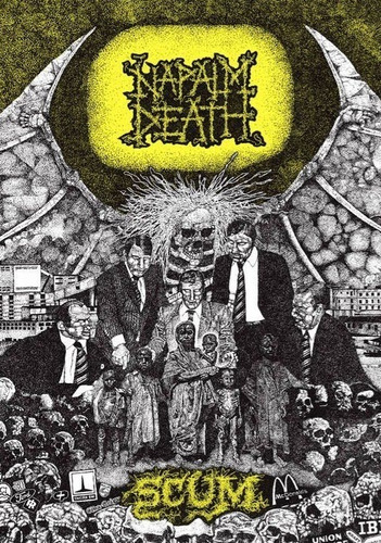 Espaldera Rock Parche Sublimado Napalm Death Grindcore