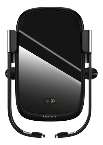 Soporte Celular Auto Cargador Inalámbrico + Cargador 12v Bas