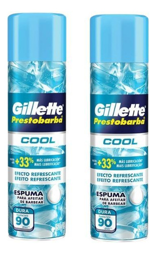 Espuma De Barbear Gillette Prestobarba 150g Cool - Kit C/2un