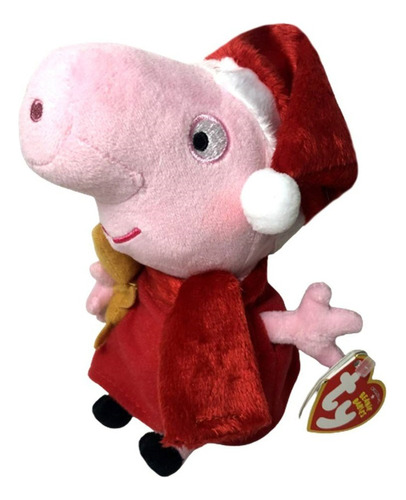 Edição De Natal - Boneca Pelúcia Pequena Peppa Pig Original