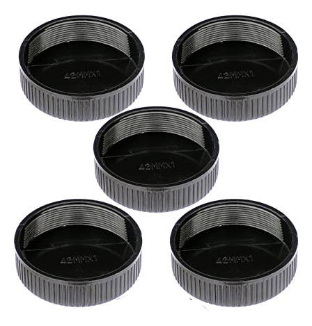 (5 Packs) Tapas Traseras De Lentes Fotasy M42 42mm - Pentax