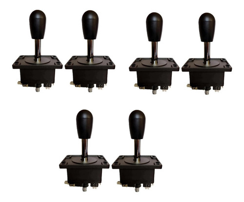 6 Palanca Arcade Joystick Con Micro Switch Para Maquinitas