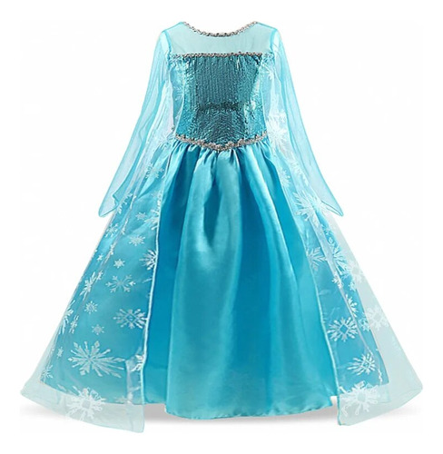 Disfraz De Princesa Reina De Las Nieves Para Niñas De Elsa,