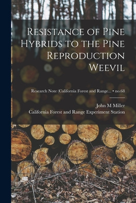 Libro Resistance Of Pine Hybrids To The Pine Reproduction...