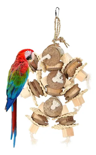Juguete De Masticación De Loro Zerodis, Pico De Coco De De