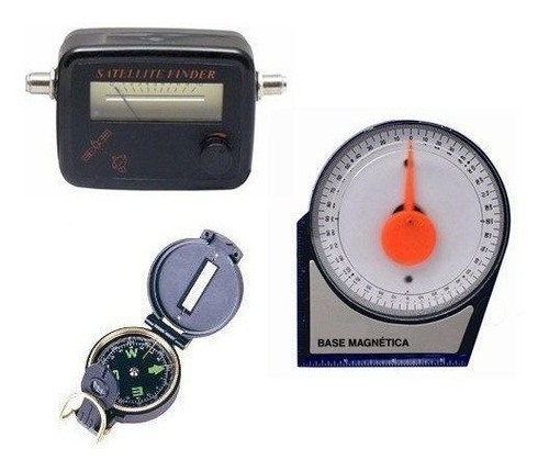 Kit Instalador Parabolica Bussola Sat Finder Inclinometro