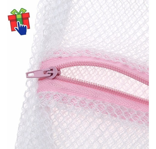 Imagen 6 de 6 de Set X 12 Bolsa Red Ropa Lavarropa Valija 1cierre 30 X 40 Cm