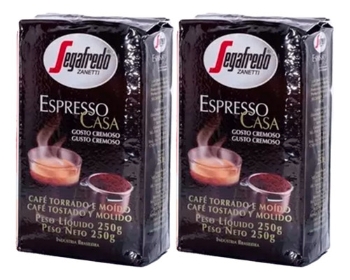 Pack X 4 Café Molido Segafredo Espresso Casa 250 Gr