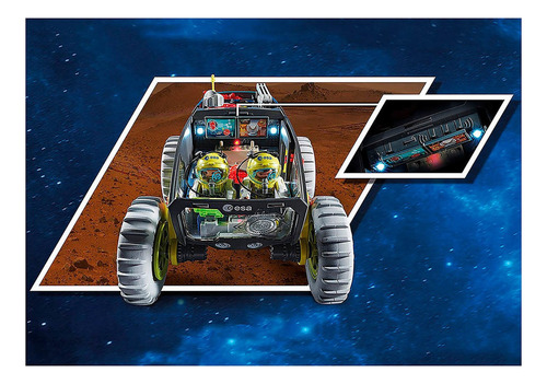 Playmobil - Expedição Marte Com Veículo - Space 70888