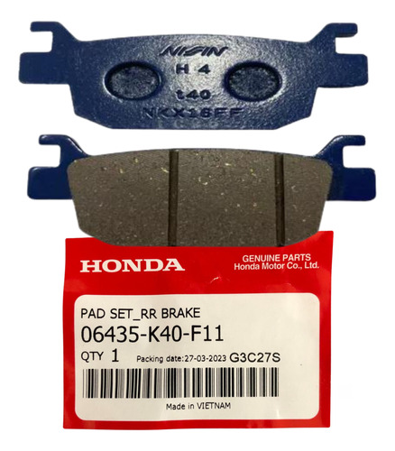 Pastilhas Freio Traseiro Sh 150 2017 A 2021 Original Honda