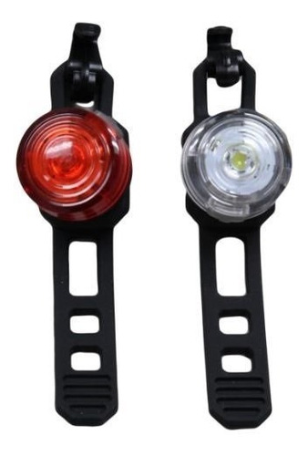 Imagen 1 de 3 de Luz Bicicleta Delantera + Trasera Benotto 10/4 Lumens 2 Func