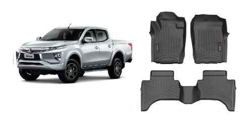 Alfombras Weathertech Mitsubishi L200 Tritón 2015/2020 4ptas