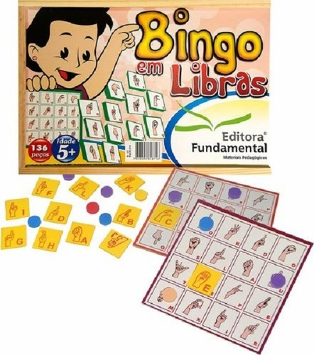 Bingo Libras Em Mdf Brinquedo Educativo