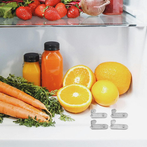 4 Clips De Soporte Para Estantes Refrigeradores Y Congelador