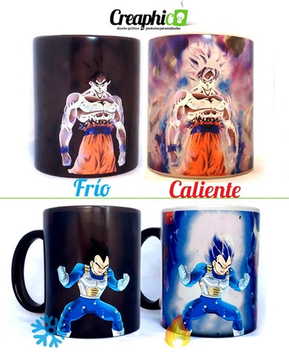 Tazon Magico Naruto 3d, Taza Naruto , Goku, Vegeta, Avengers