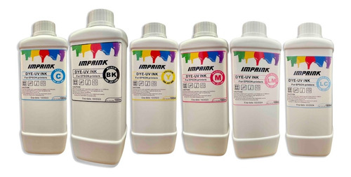 Tinta Imprink Dye Uv Para Impres Epson 6 Litros.envio Incl