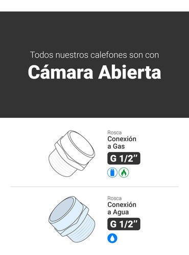 Calefont Atmd Tiro Natural 10lt Trotter