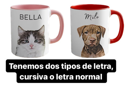 Tazas De Cafe, Coffee Taza De Mascota Personalizada