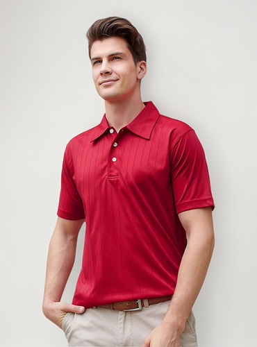 Playera Polo Lisa Con Diseño Para Caballero