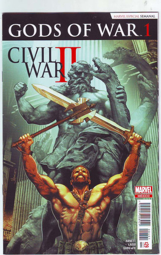 Cómic Gods Of War 1 Civil War 2 Primera Aparición Hercules