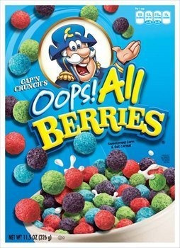 Vaya Cap'n Crunch! Todas Las Bayas Cereal 11.5 Oz. Box (paqu