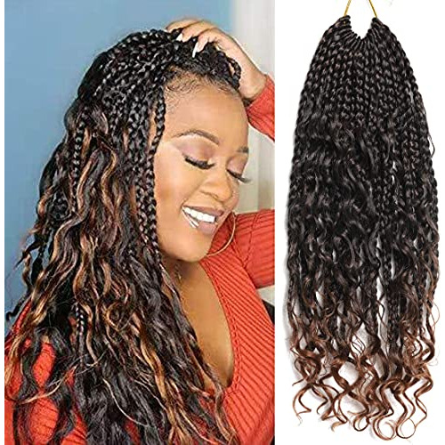 8 Packs Boho Bob Box Braids Pelo Ganchillo Con Y814a