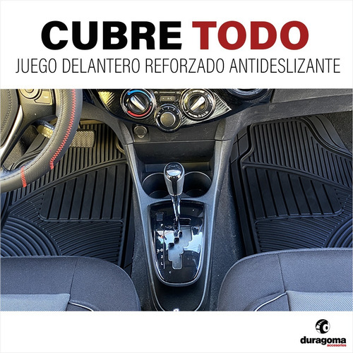 Cubre Alfombras Auto 2 Piezas Delanteras Goma Pvc Universal